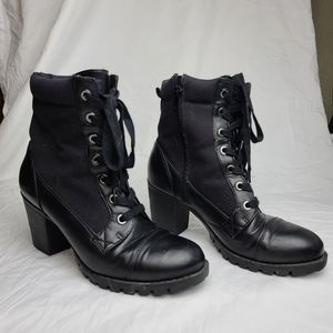Lace up ankle boots